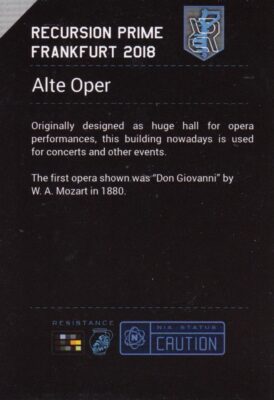 Recursion Prime Frankfurt – Alte Oper